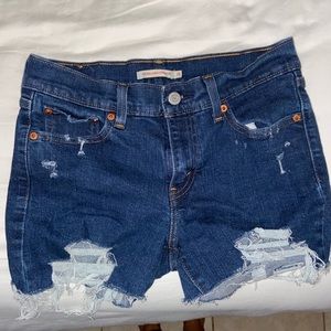 Distressed Levi Shorts